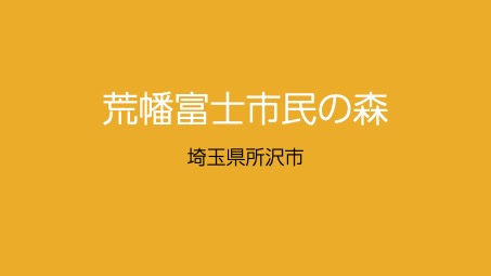 荒幡富士市民の森